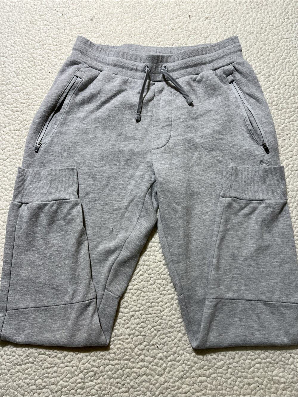 AVALANCHE Heather Gray Thick Fleece Lined Drawstring Jogger Pants-Men's S